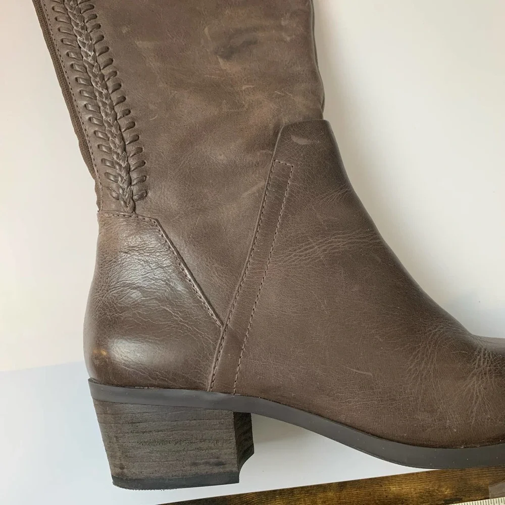 Vince Camuto Bendra Over-the-knee Riding Boots Size 9.5M Leather Brown